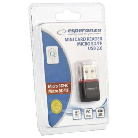 Czytnik kart MicroSD USB 2.0 Esperanza EA134K