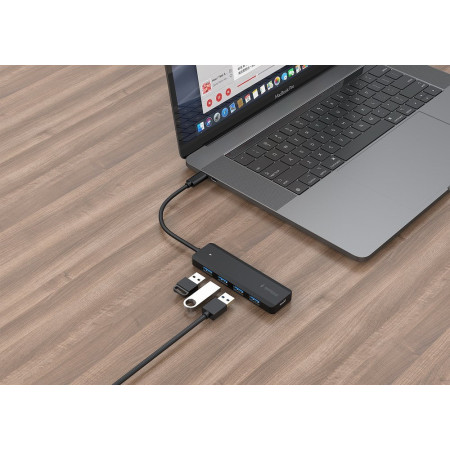 Hub USB-C 3.1 Gembird UHB-CM-U3P4P-01 4p